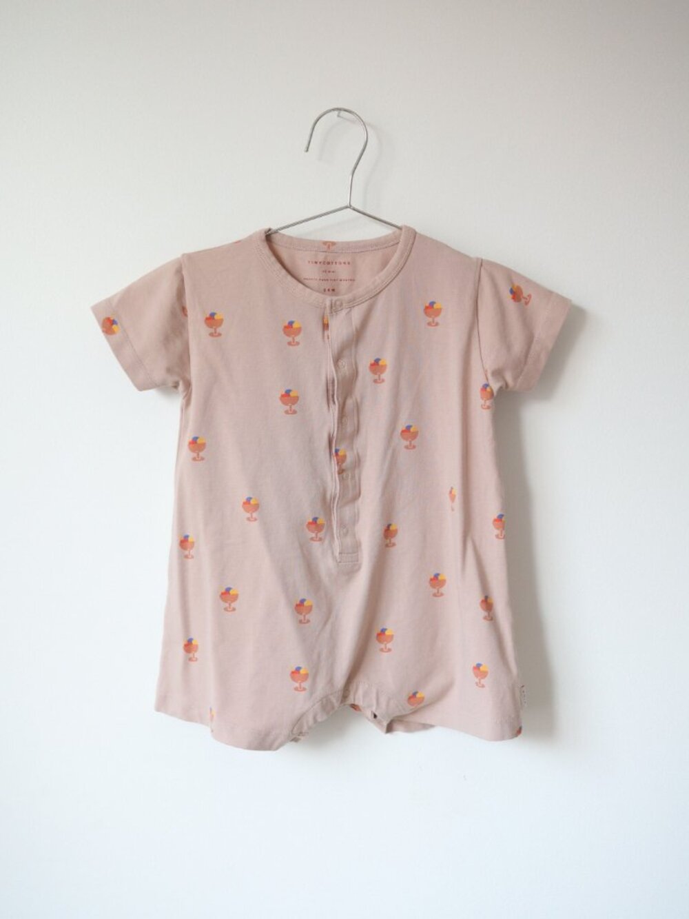 Tiny Cottons Ice Cream Cup One Piece Romper / 24M